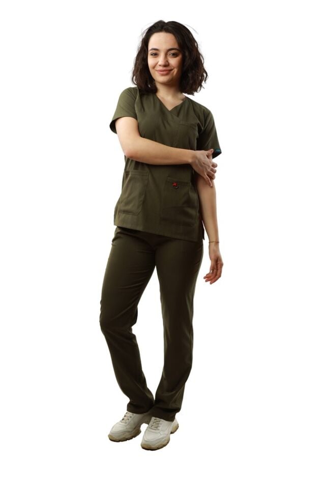 Hint Yeşili Likralı Normal Kol Bayan Takımı