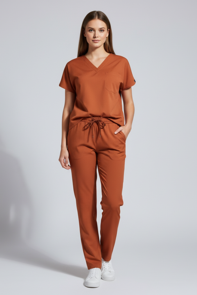 Turuncu Likralı Yarasa Kol Bayan Takımı