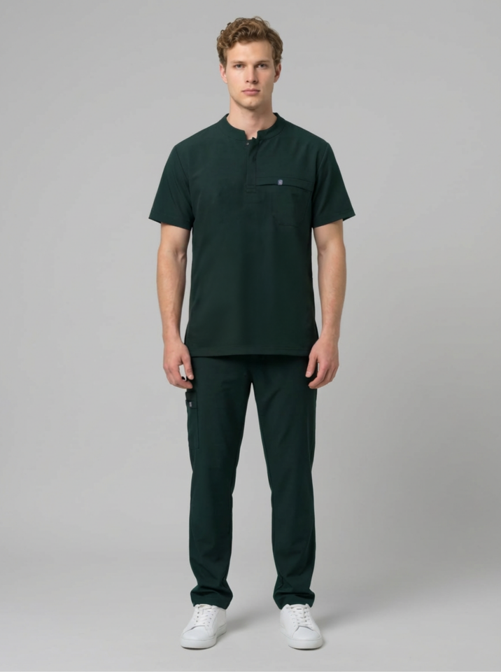 NOVA-Zümrüt Yeşili Hakim Yaka Erkek Takımı