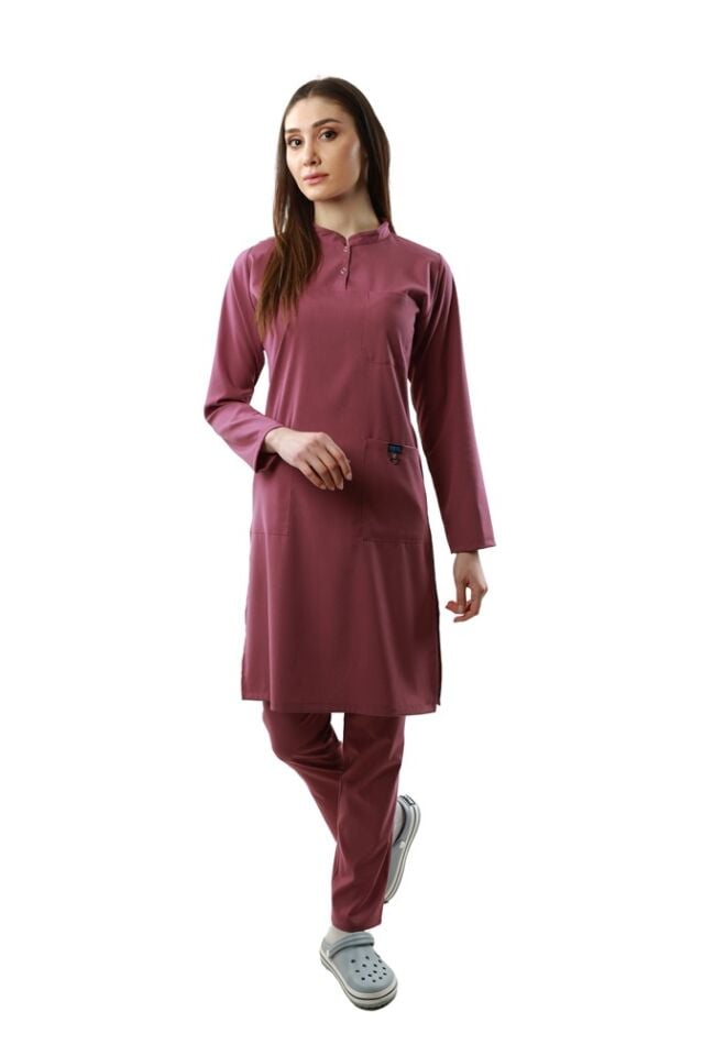 Gül Kurusu Bayan 105 cm Tesettür Takımı